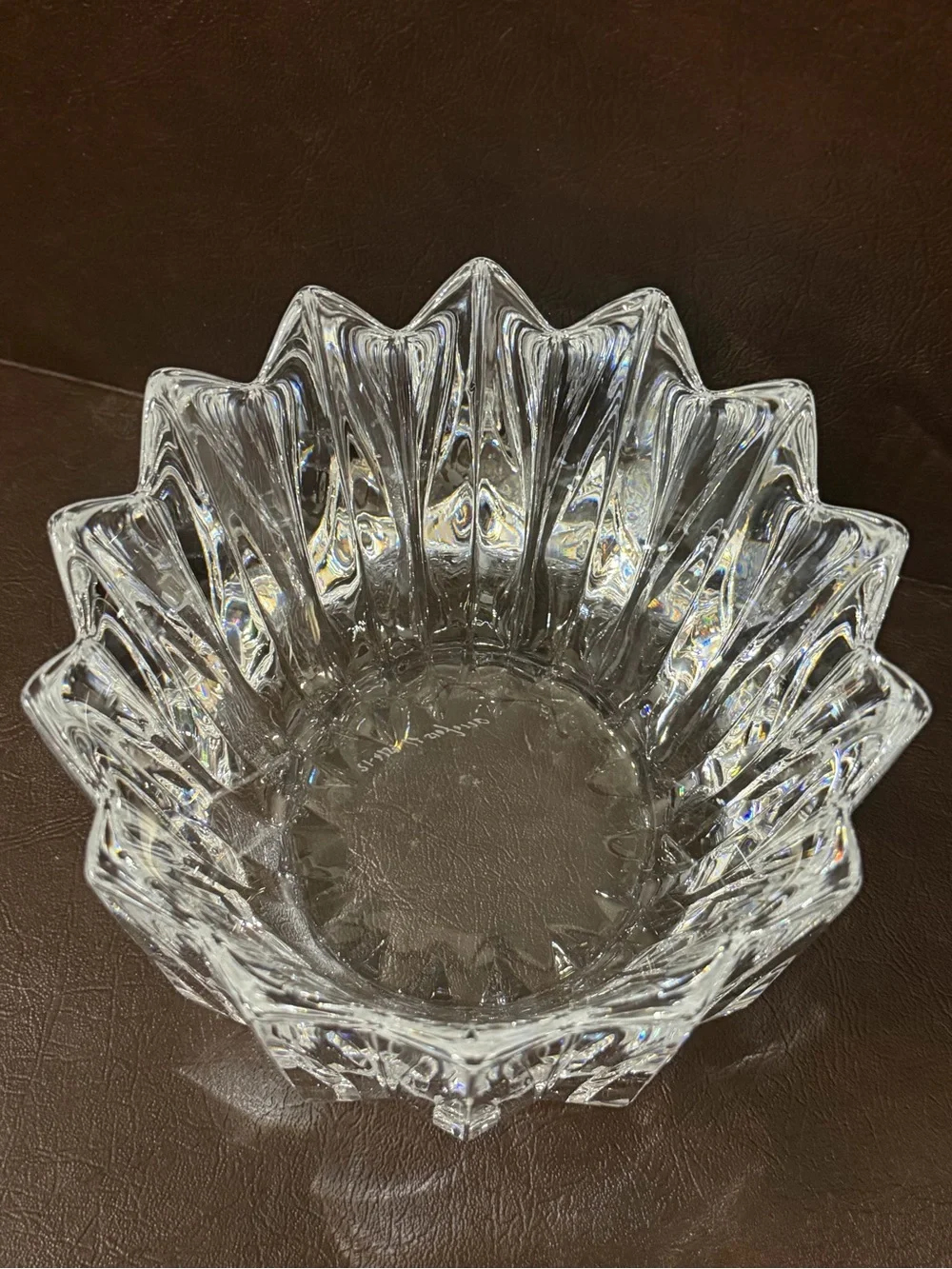 Orrefors Fleur Crystal Bowl | Retired Jan Johansson Design